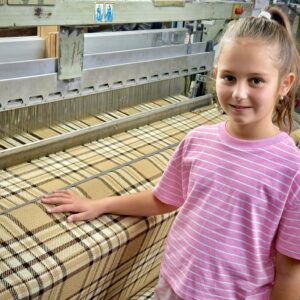 Pătură din lână merinos, model Autumn, clasic, 150X200, carouri maro/bej, cutie premium